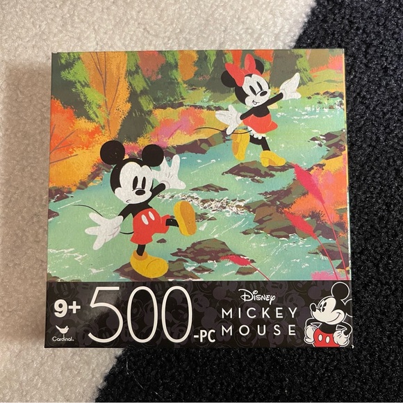 Cardinal Industries | Games | Disney Mickey Minnie River Painting 50pc ...